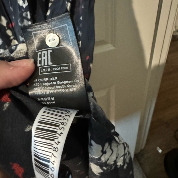 NEW BA&SH Isolde Dress Black Red Tie Dye Maxi Print Size 0 (Retail $420) NWOT - Picture 6 of 9